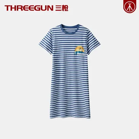 THREEGUN/三枪女士纯棉睡裙少女睡衣薄款居家服学生全棉可爱春夏图片