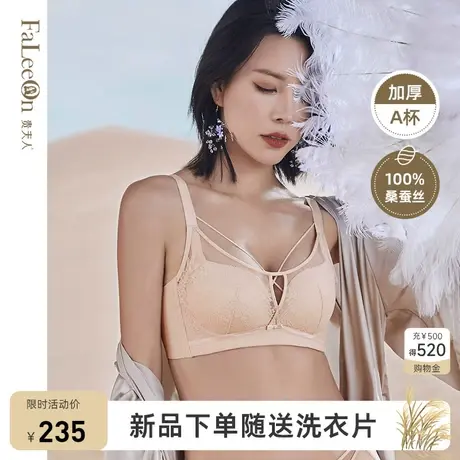 【商场同款】贵夫人桑蚕丝内衣女小胸聚拢调整型收副乳文胸罩1212商品大图