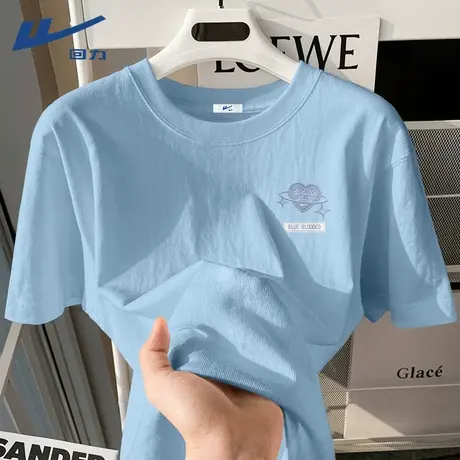 回力圆领t恤女2025新款夏可爱风纯棉宽松百搭正肩上衣女士短袖潮A商品大图