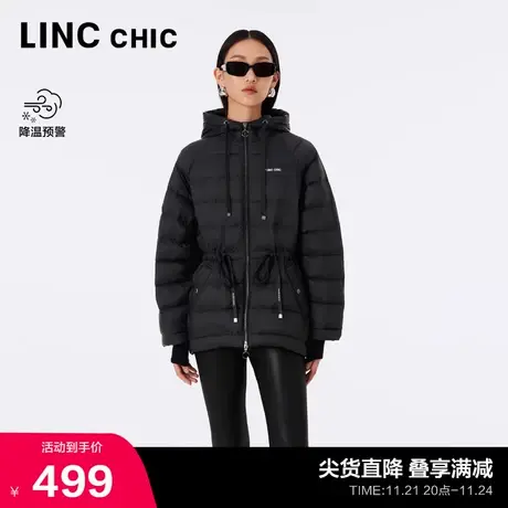 LINCCHIC金羽杰羽绒服女软糯轻薄中长款羽绒服女冬外套Y22802155图片