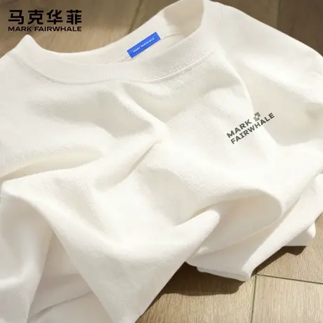 【重磅纯棉】马克华菲夏季复古t恤男装2025新款学生潮流短袖上衣X图片