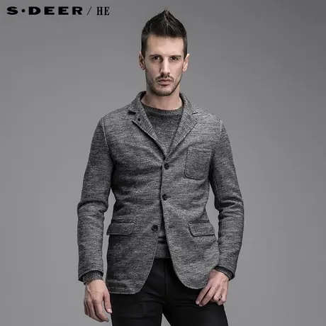 sdeerhe圣迪奥男装秋冬商务英伦西装外套H14472258图片