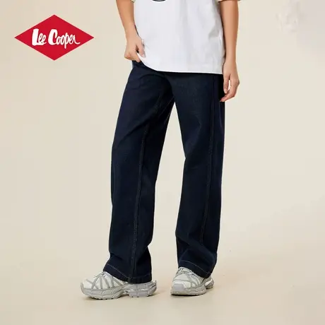 Lee Cooper牛仔裤款2025春季新款潮流复古水洗显瘦宽松拖地裤长裤图片