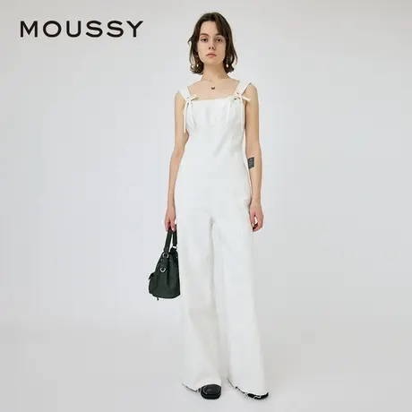 MOUSSY 夏季新品街头感系带直筒牛仔背带连体裤010HS711-0580商品大图