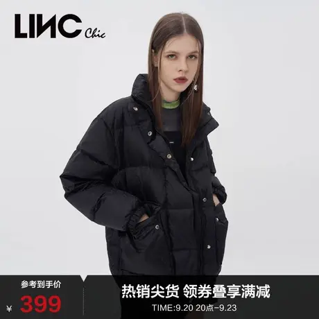 LINCCHIC金羽杰羽绒服女潮酷轻薄短款羽绒服女冬季外套Y21805113Y商品大图