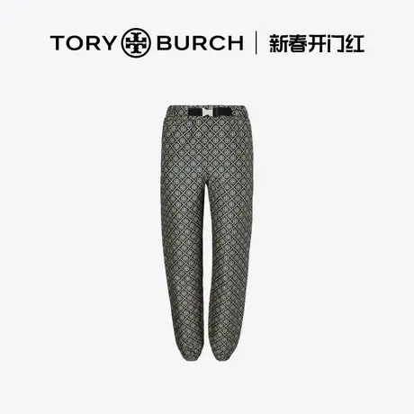 TORY BURCH 汤丽柏琦 T MONOGRAM 印花休闲长裤156666商品大图