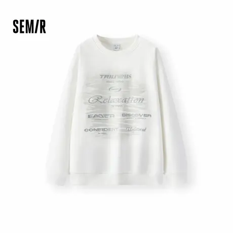 [商场同款]森马卫衣男2024冬季新款复古涂鸦印花长袖上衣宽松潮流图片