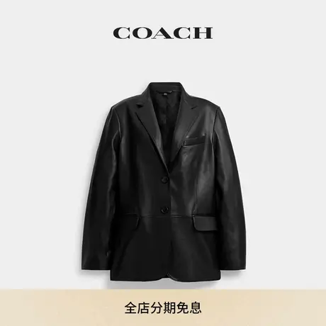 COACH/蔻驰女士皮革休闲夹克图片