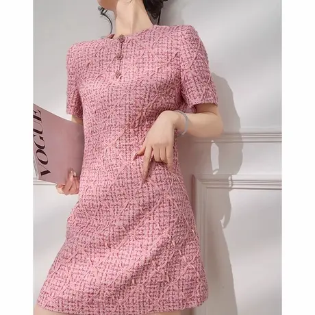 Plum Jan/夏季气质穿搭法式小香风连衣裙子2025新款今年流行爆款商品大图