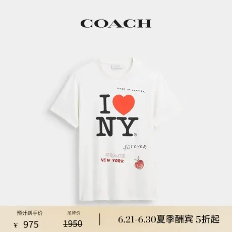 COACH/蔻驰男女通用NEW YORK印花T恤图片