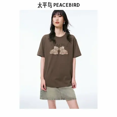 【商场同款】太平鸟女装2025年夏季新款短袖T恤A3CNF2341图片