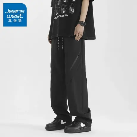 N5真维斯裤子男款2025新款户外工装运动休闲长裤男士宽松百搭男裤图片