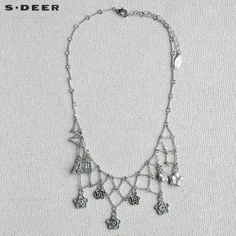 【新品】sdeer圣迪奥女士百搭时尚项链围脖链颈链毛衣链S15284373图片