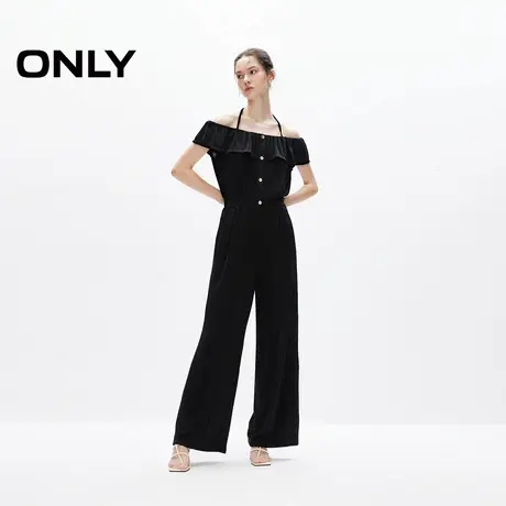 ONLY奥莱夏季设计感荷叶边轻薄连体裤休闲裤女商品大图
