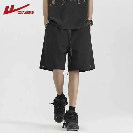 回力美式潮牌速干短裤男士夏季2025新款冰丝男生运动休闲五分裤子图片