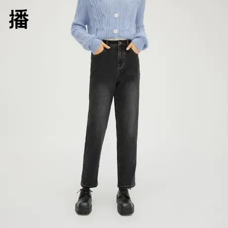 【百亿补贴穿搭馆】播趣味简洁线迹牛仔裤DDQ4KD5424商品大图