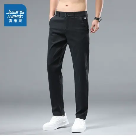 KR真维斯男装2025春季新款 时尚百搭薄款通勤韩版休闲小直筒裤图片