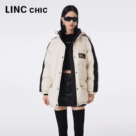 【好物体验专享】LINC金羽杰冬新防雨雪中长羽绒服Y23803190G商品大图