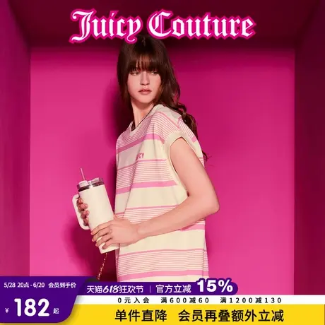 Juicy Couture橘滋2025春夏新款元气运动立体刺绣宽松短袖T恤女图片