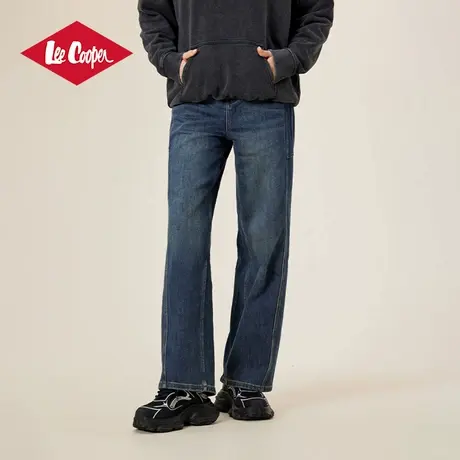 Lee Cooper弯刀牛仔裤女2025春季新款复古高腰遮胯显瘦镰刀裤图片