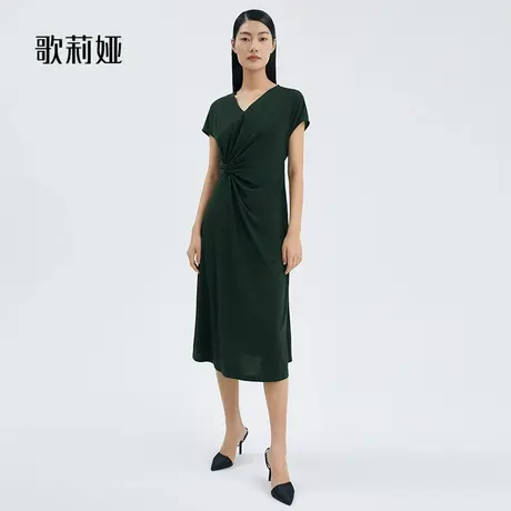 歌莉娅夏新款三醋酸针织连衣裙126L4K0S0商品大图