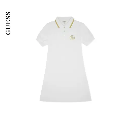 【38上新季】GUESS24年新款春季女士时尚淑女百搭POLO领连衣裙图片