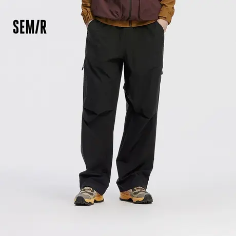 [商场同款]森马休闲裤男户外机能工装裤2025秋季新款宽松直筒裤子图片
