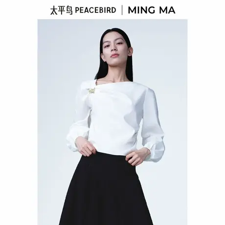博主同款太平鸟商场新款2025年夏季新款MINGMA联名上衣A1CDF2112图片