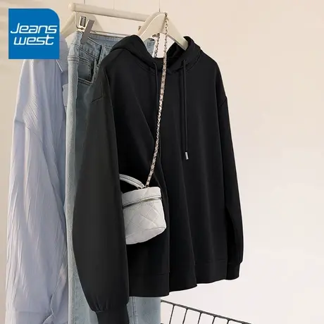 KV真维斯连帽卫衣女春秋季2025年新款爆款宽松显瘦套头外套上衣女商品大图