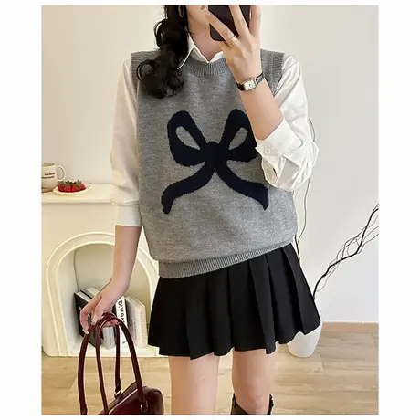 2025新款超火女士毛衣针织马甲女时髦洋气背心春秋马夹叠穿外穿图片