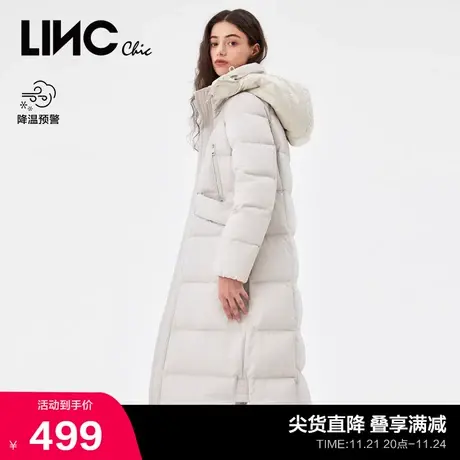 LINCCHIC金羽杰羽绒服女修身加厚长款羽绒服女冬季944385商品大图