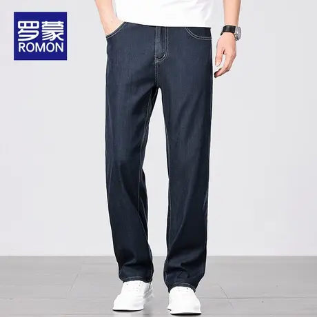 罗蒙莱赛尔天丝男士牛仔裤夏薄款凉感男裤2025新款直筒冰丝裤子男图片