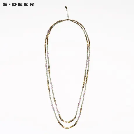 【新品】s.deer 圣迪奥女士装饰项链围脖链颈链毛衣链S15484380图片