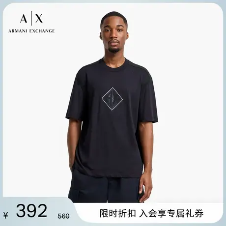 ARMANI EXCHANGE/阿玛尼男女情侣款全棉宽松短袖T恤2025夏季新款商品大图