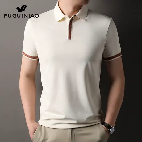 富贵鸟男士短袖Polo衫夏季新薄款休闲翻领上衣服潮流半袖t恤男装图片