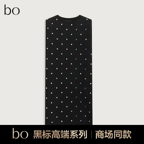 播黑标系列商场同款2024夏新款别致无袖t恤上衣女BDR1YD2223商品大图