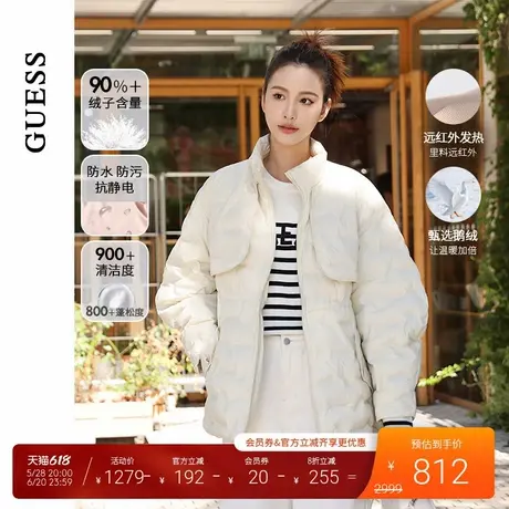 【鹅绒】GUESS女士休闲百搭羽绒服-W4PL4RW55R0商品大图