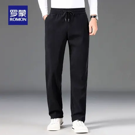 【灯芯绒】罗蒙男士时尚潮流锥形休闲裤2025秋季新款宽松直筒长裤图片