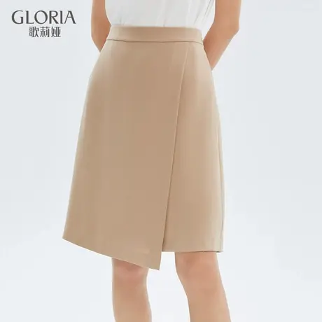 歌莉娅夏季新款醋酸半裙124C2B010商品大图