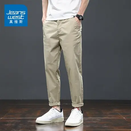 KZ真维斯九分休闲裤男士上班工作痞帅通勤9分裤子春秋季2025新款商品大图