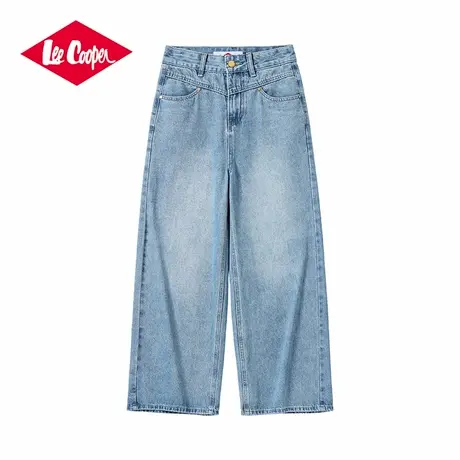 Lee Cooper/李库珀 水洗复古牛仔裤女2025夏季新款透气潮流直筒裤商品大图