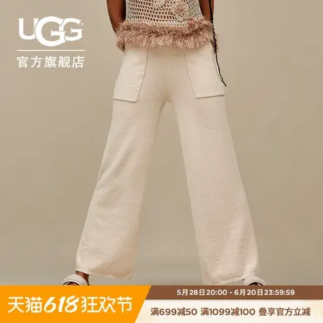 UGG夏季新款女士时尚舒适简约纯色高腰宽松款轻薄休闲长裤1167375图片