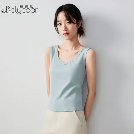 外穿小吊带背心女2025新款设计感薄款遮副乳内搭无袖t恤洋气上衣图片
