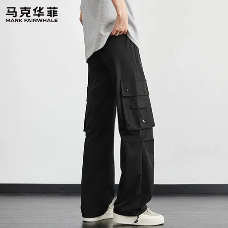 马克华菲伞兵裤子男潮牌高级感休闲裤青少年夏季透气男款直筒裤X图片