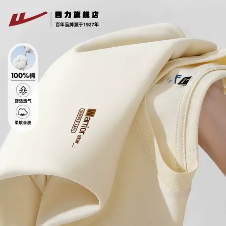 回力男生纯棉卫衣秋季美式潮牌简约休闲上衣宽松大码打底衫男款K图片