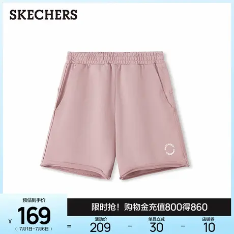 Skechers斯凯奇2025新款夏季女宽松休闲短裤舒适直筒裤运动五分裤商品大图