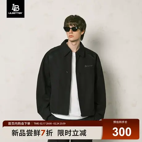 Lilbetter分割网眼拼接短款夹克2025新款弯刀袖设计机能男装外套商品大图