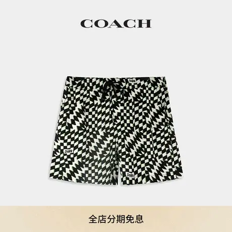 【新品】COACH/蔻驰男士印花户外短裤裤子休闲舒适外出图片