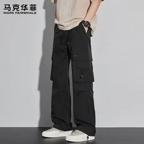 马克华菲伞兵裤男2025新款运动休闲工装裤青少年夏季男款长裤子X图片