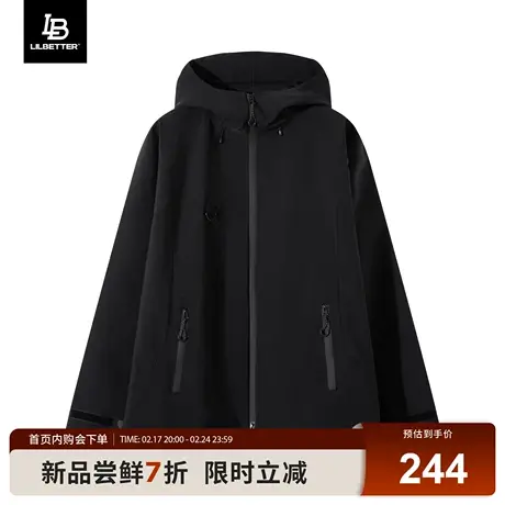 Lilbetter潮牌工装外套男2024春秋季褂子连帽美式夹克百搭上衣LB商品大图